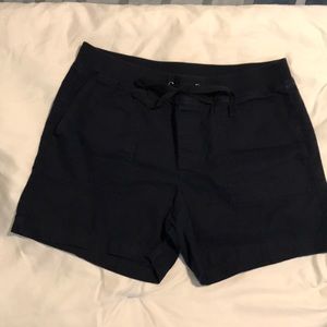 Banana Republic navy linen shorts